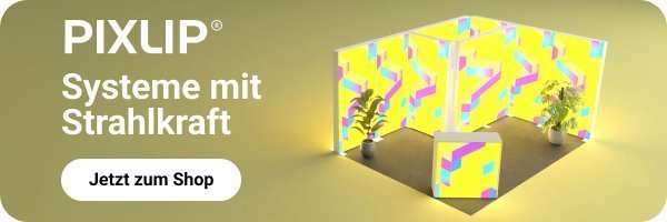 Pixlip Go Messestand 3D-Konfigurator - VIS24