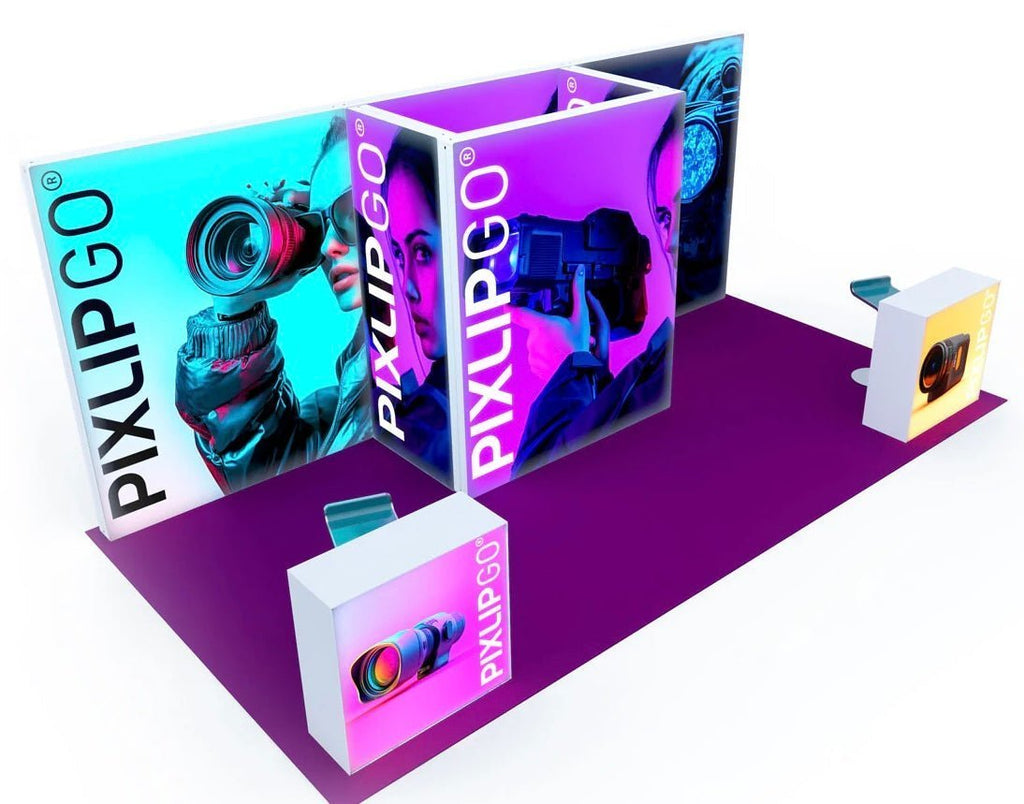 Pixlip Go Messesystem: Das perfekte LED-Messedisplay für Ihren Messeauftritt - VIS24