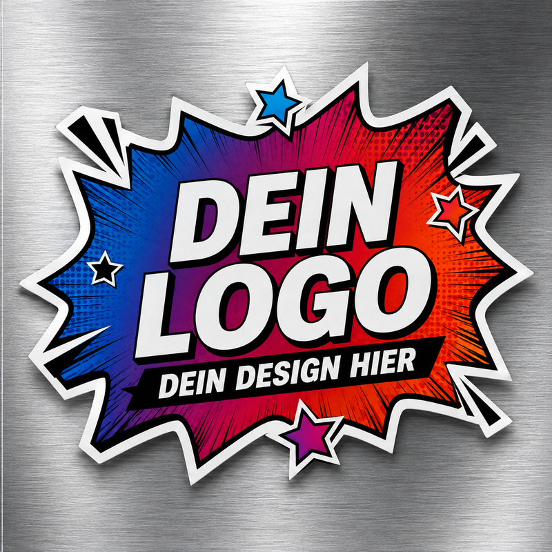 Freiform Sticker konturgeschnitten mit individuellem Motiv