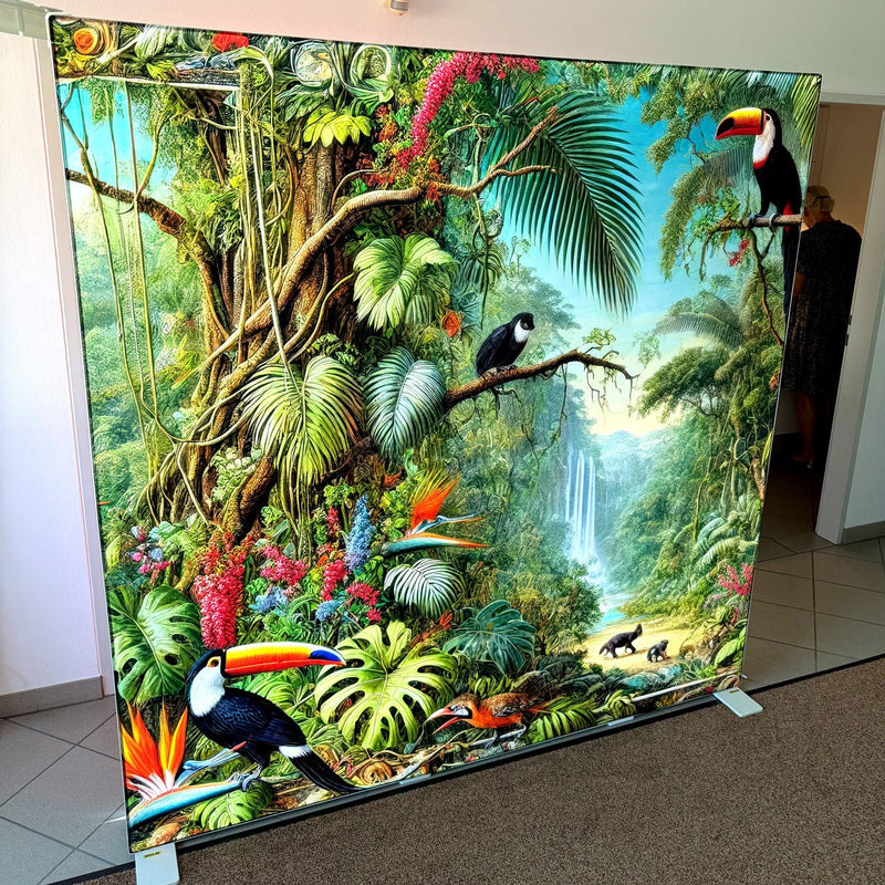 LEDtex Spanntuch bedrucken – Brillante Lösung für hinterleuchtete Textilspannrahmen - VIS24