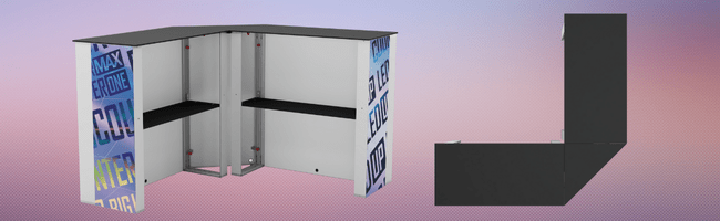 LEDUP Counter ONE Corner - vis24
