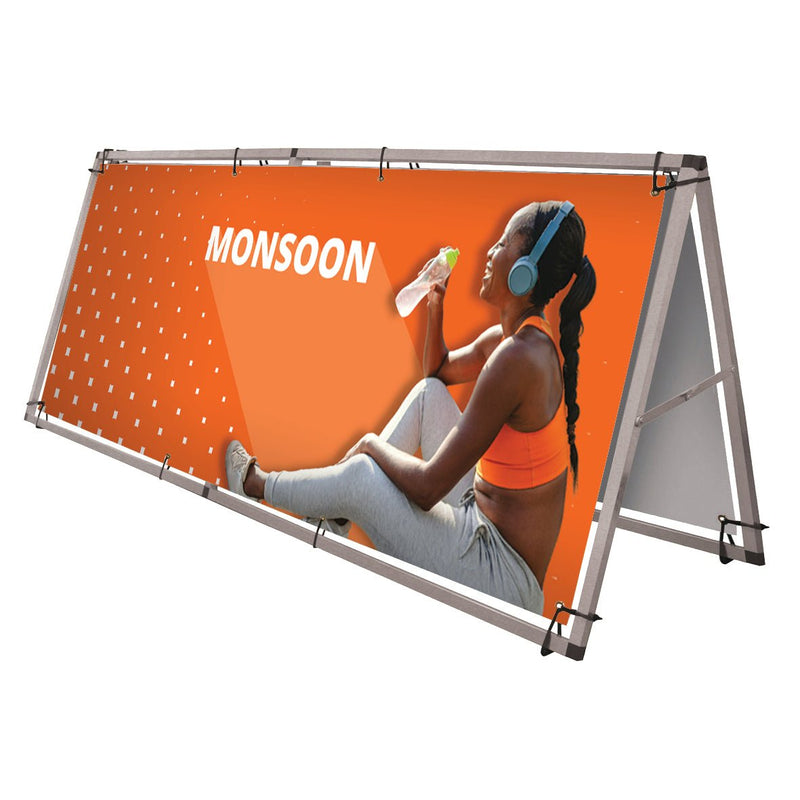 Monsoon Banner – Robuster Aluminium - Aufsteller - VIS24