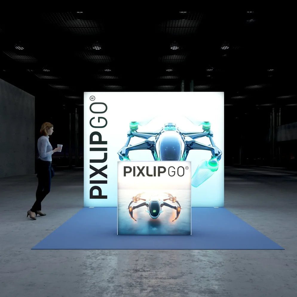 PIXLIP GO Messestand S - 01 – Kompakt, flexibel und eindrucksvoll - VIS24