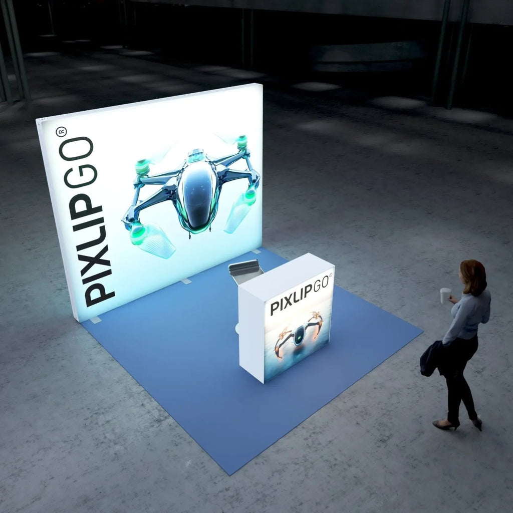 PIXLIP GO Messestand S - 01 – Kompakt, flexibel und eindrucksvoll - VIS24