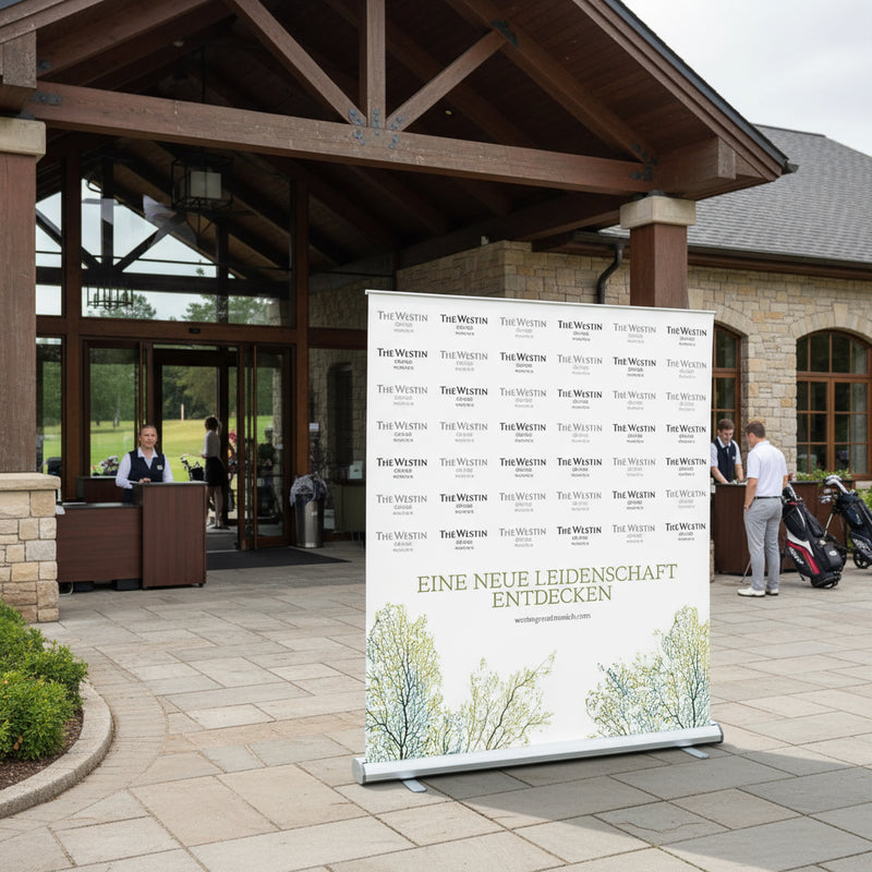 Roll - Up Extreme – XXL - Rollbanner mit variabler Höhe bis 300 cm - vis24