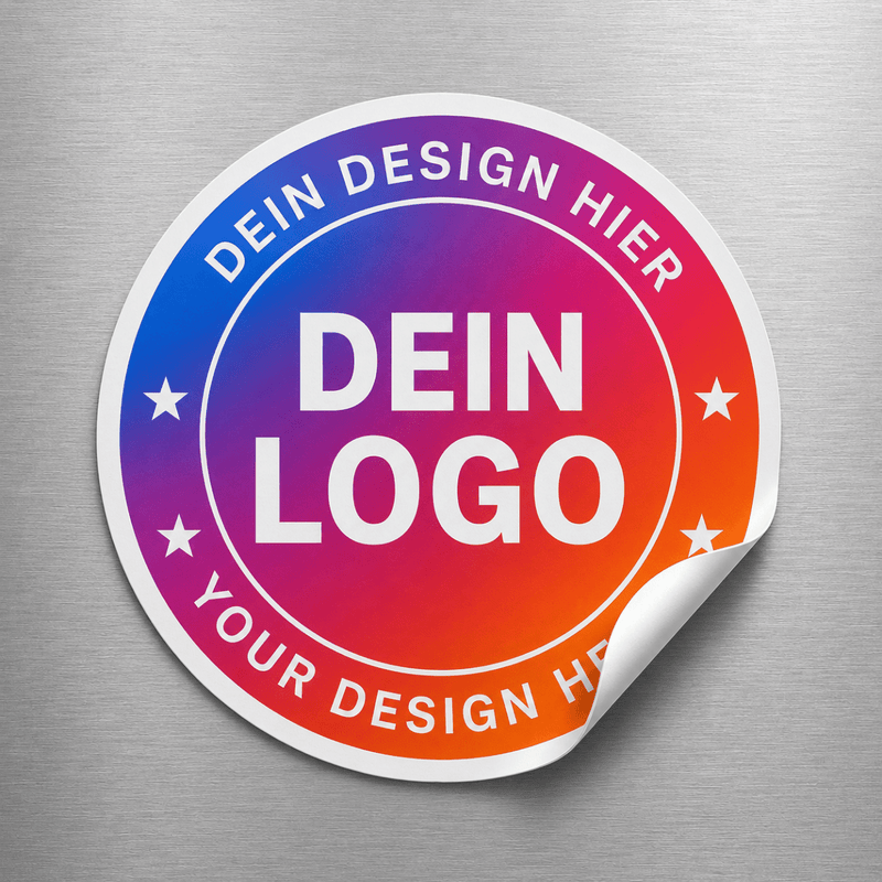 Runde Sticker drucken – individuell online gestalten - VIS24
