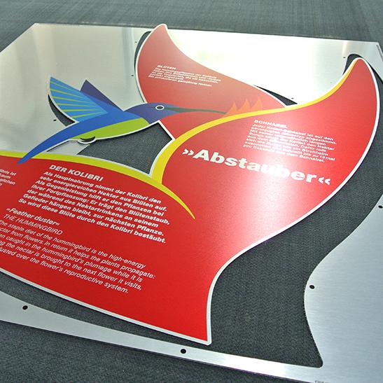 3 mm Alu-Dibond Butlerfinish - vis24druck