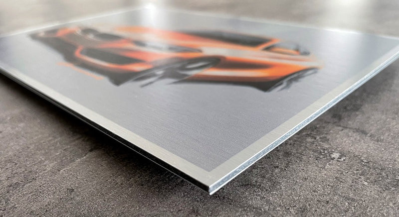 3 mm Alu-Dibond Butlerfinish - vis24druck