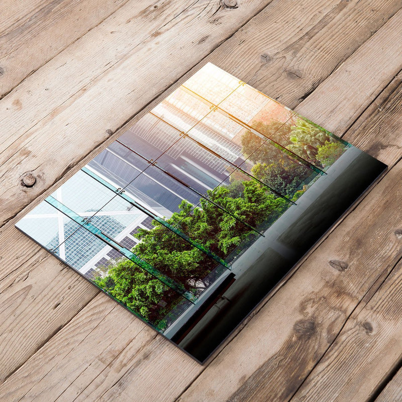 Hochwertig bedrucktes Wandbild für Firmen – stilvolle und individuelle Unternehmensdekoration.