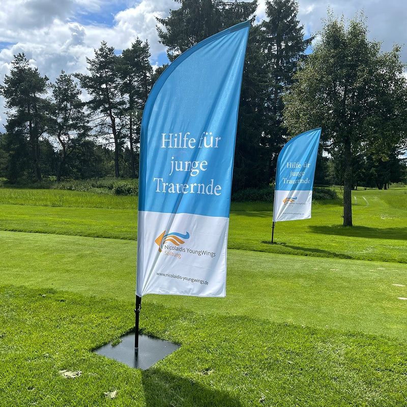 Beachflag Alu Wind - das robuste Aluminiummast ist einfach zu montieren