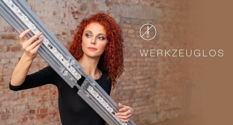 BIG LED-UP Messesysteme besteht aus nur wenigen Teilen und lässt sich ohne Werkzeug aufbauen.