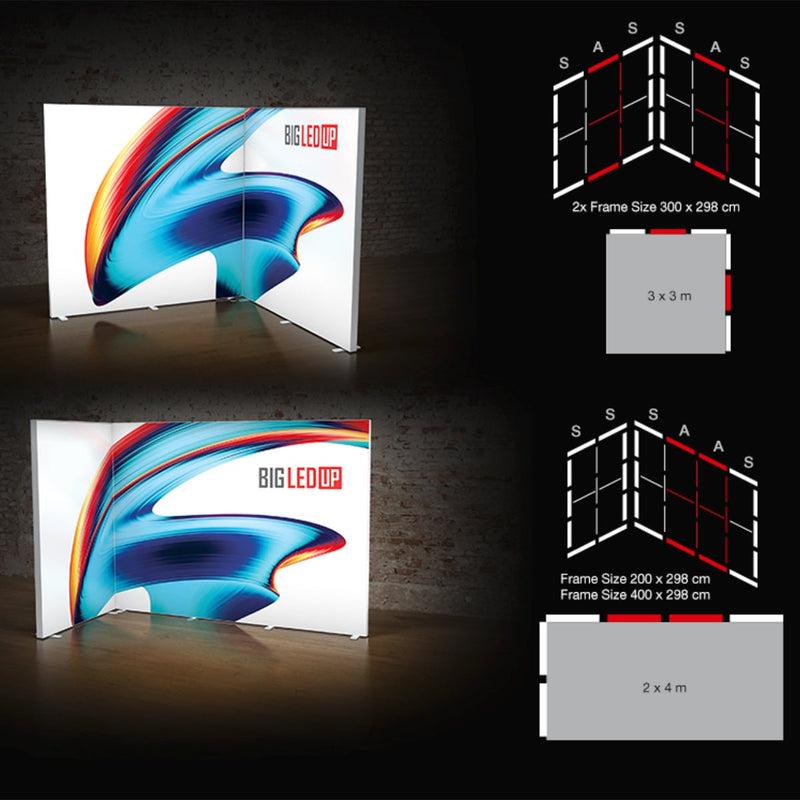 BIG LED-UP Lightbox - vis24druck