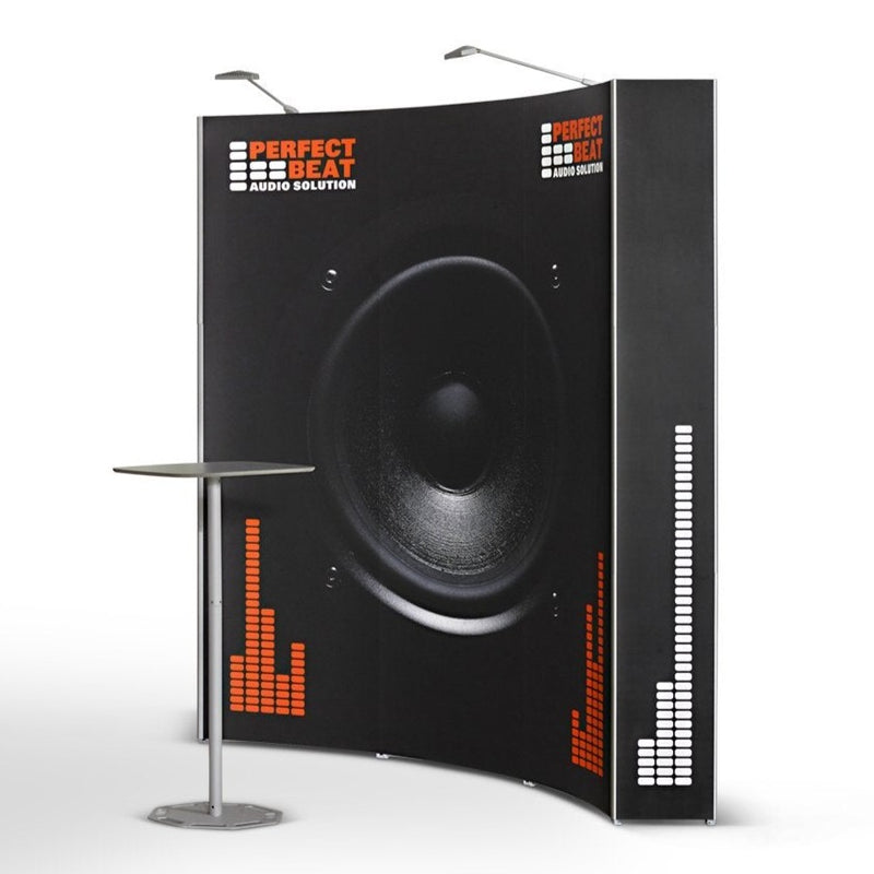 Expolinc Pop Up Magnetic - gebogen mit gerade Endkappen