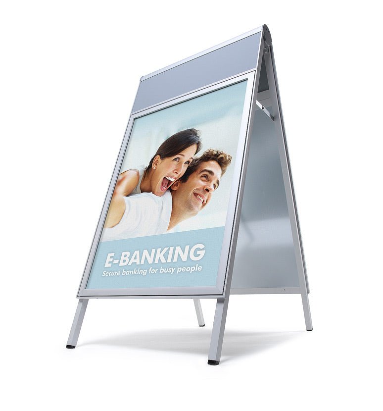 Kundenstopper DIN A1 mit Logoplatte - vis24