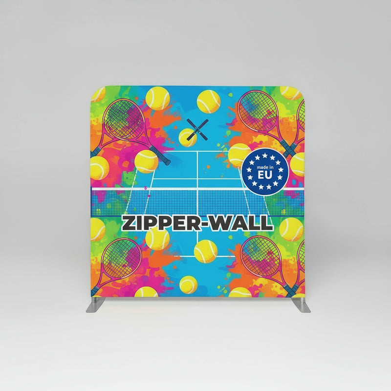 ZipperWall Textilrückwand 200x230 cm breit – transportable Displaywand mit Zipper-System und Textildruck
